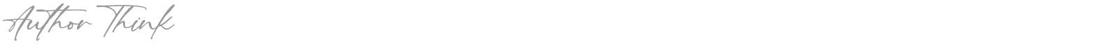 Author Think font preview